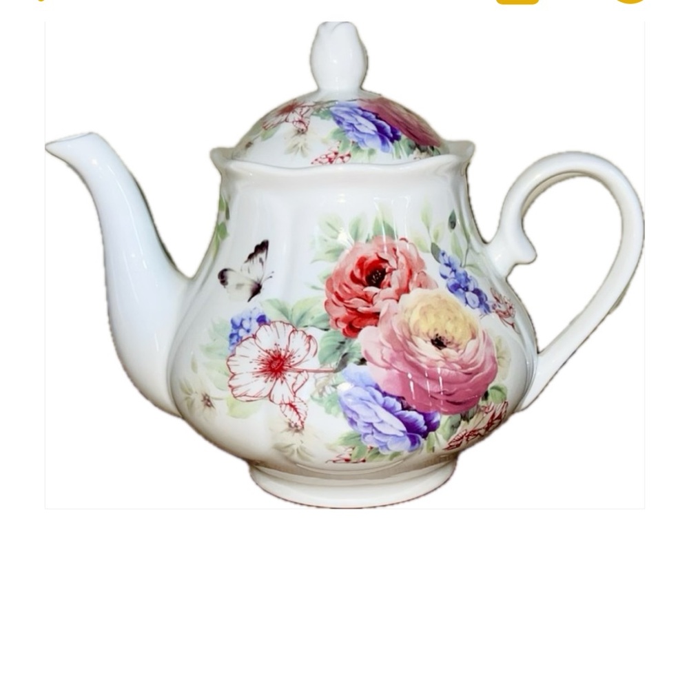 Floral Ceramic Teapot